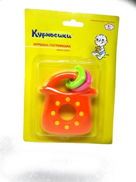 Курносики игрушка-погремушка динь-дон фотография