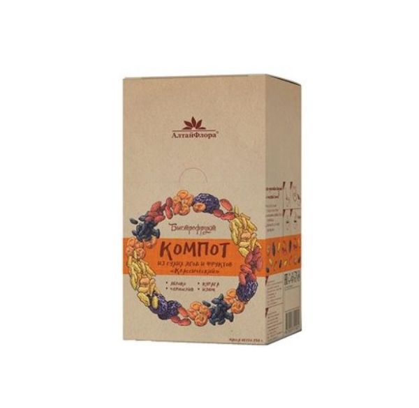 Изображение товара Компот из сухих ягод и фруктов Быстрофрукт классический Алтайфлора 250гр Компот из сухих ягод и фруктов Быстрофрукт классический Алтайфлора 250гр фотография